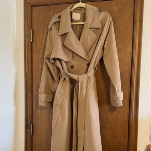 a new day Double-Breasted Tan Trench Coat